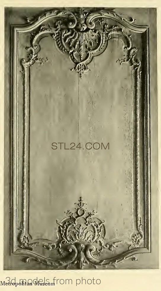 Панели резные (CARVED PANEL_1716 -  | 3D model 3DSMAX / OBJ / STL) 3D модель для ЧПУ станка